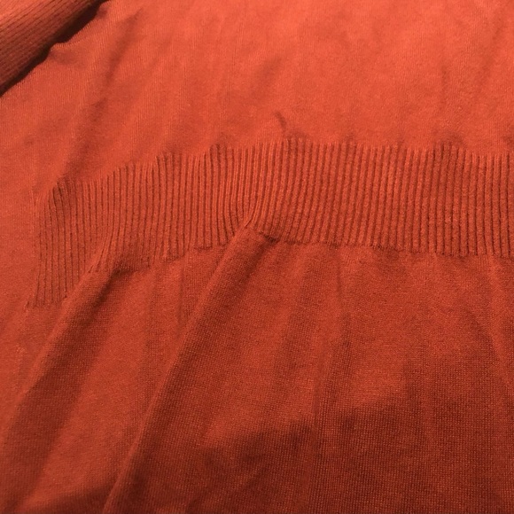 Rusty orange brown women’s cardigan - Picture 6 of 7